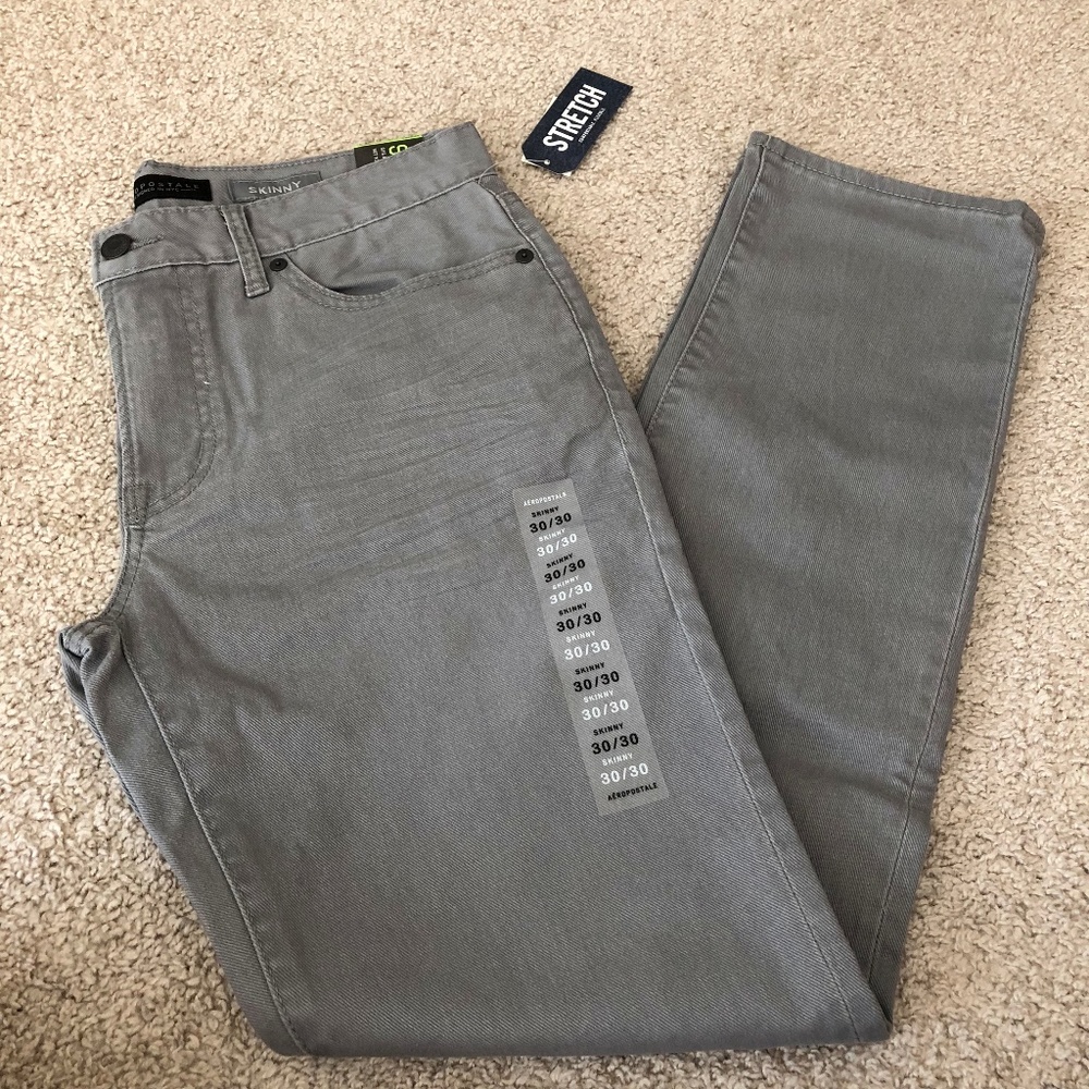Aeropostale Mens Jeans Gray 30x30